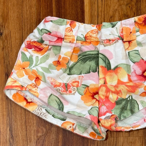 Kids Mayoral Girl Floral Shorts Size 2 - Picture 2 of 4